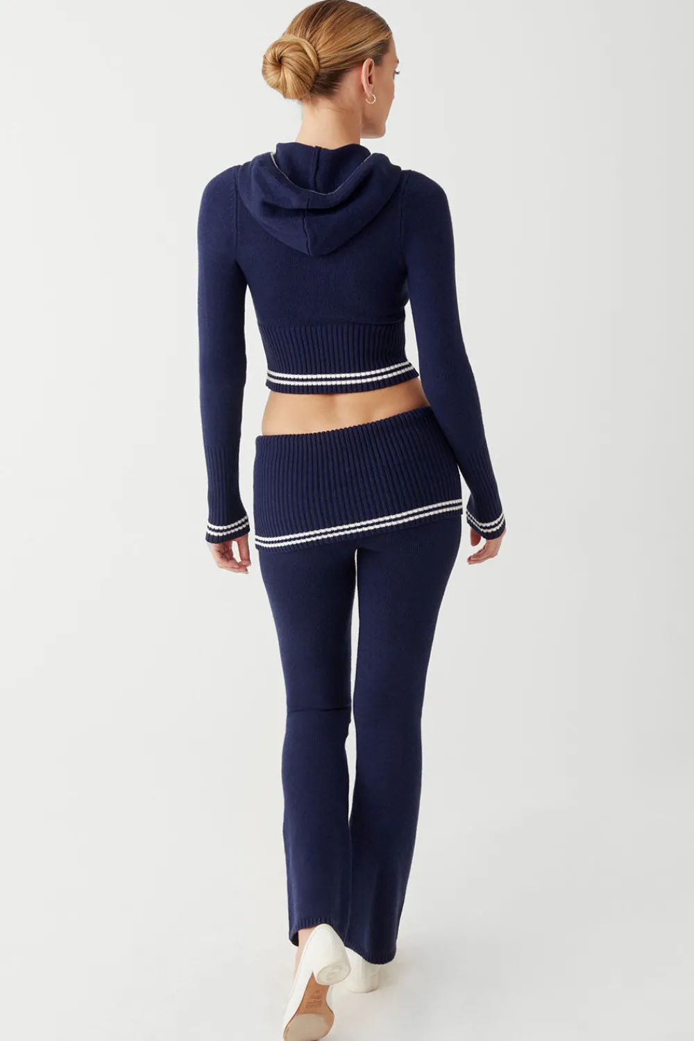 Bottoms^Frankies Bikinis Aimee Cloud Knit Flare Pant Starlight