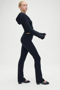 Bottoms|Matching Sets^Frankies Bikinis Aimee Knit Pants Black