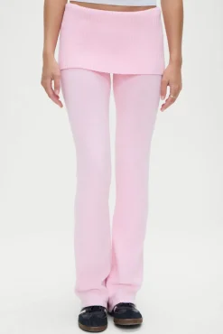 Matching Sets|Cloud Knits^Frankies Bikinis Aimee Knit Pants Cozy Pink