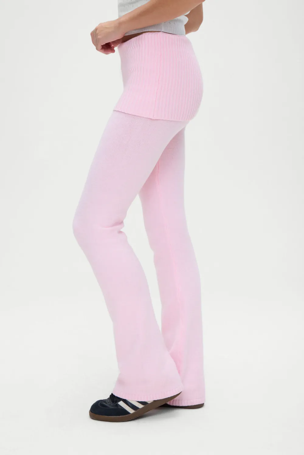 Matching Sets|Cloud Knits^Frankies Bikinis Aimee Knit Pants Cozy Pink