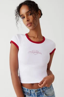 Tops^Frankies Bikinis Archie Cotton Tee In Your Dreams