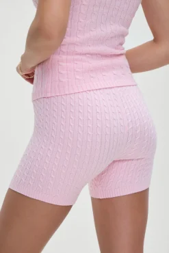 Bottoms|Cloud Knits^Frankies Bikinis Ariel Knit Shorts Cozy Pink