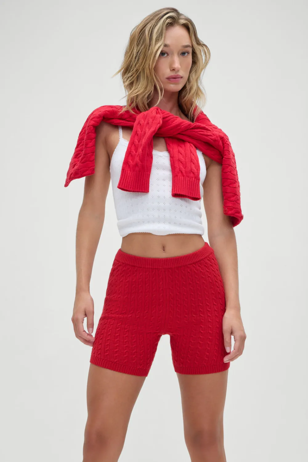 Bottoms|Cloud Knits^Frankies Bikinis Ariel Knit Shorts Heartstrings