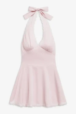 Dresses^Frankies Bikinis Audrey Satin Mini Dress Pink Porcelain
