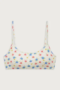 Tops|Bikinis^Frankies Bikinis Bay View Floral Bralette Bikini Top Water Blossom