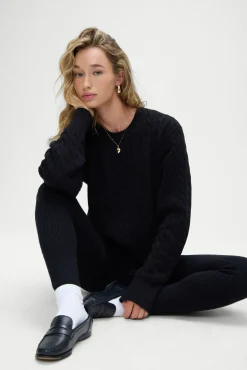 Bottoms|Cloud Knits^Frankies Bikinis Bodin High Waisted Leggings Black