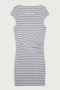 Dresses^Frankies Bikinis Boulevard Cotton Cutout Mini Dress Hazy Stripe