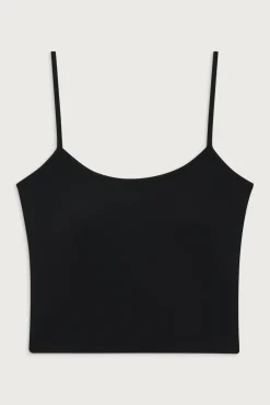 Tops^Frankies Bikinis Butterfly Terry Tank Black