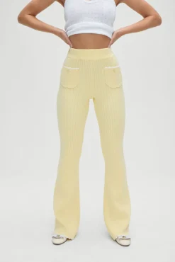 Bottoms|Cloud Knits^Frankies Bikinis Camden Knit Pants Vanilla Sugar