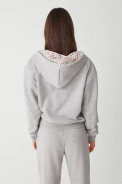 Tops^Frankies Bikinis Casper Zip Up Hoodie Heather Grey / Baby Blanket