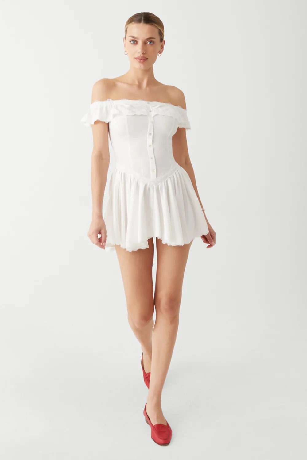 Dresses^Frankies Bikinis Charli Mini Dress White