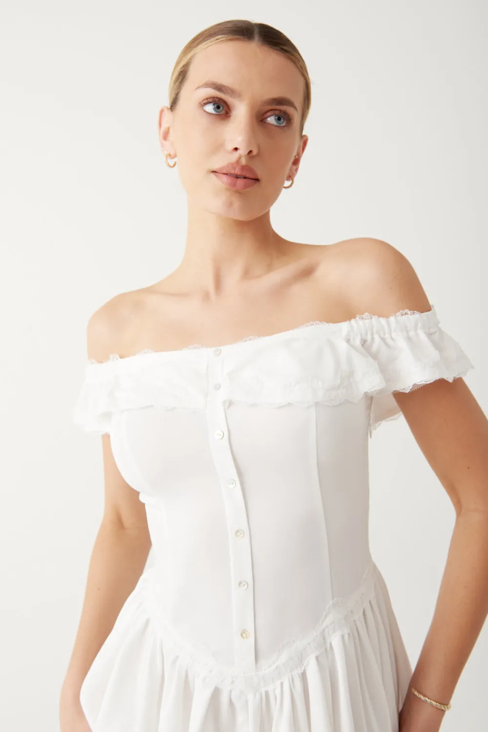 Dresses^Frankies Bikinis Charli Mini Dress White