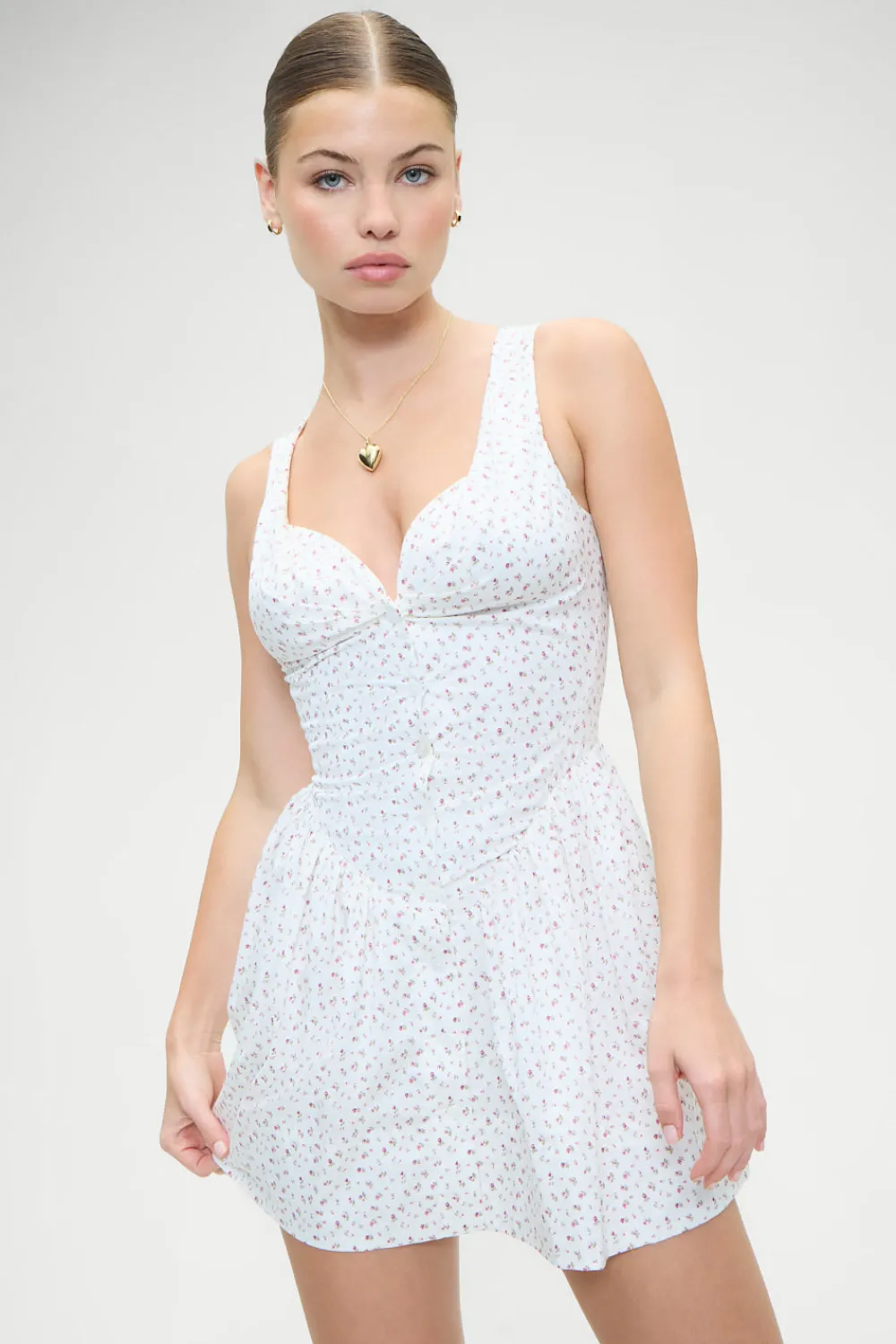 Dresses^Frankies Bikinis Charlotte Floral Corset Mini Dress Tea Party