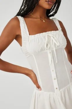 Dresses^Frankies Bikinis Christa Ruffle Mini Dress Sunrose