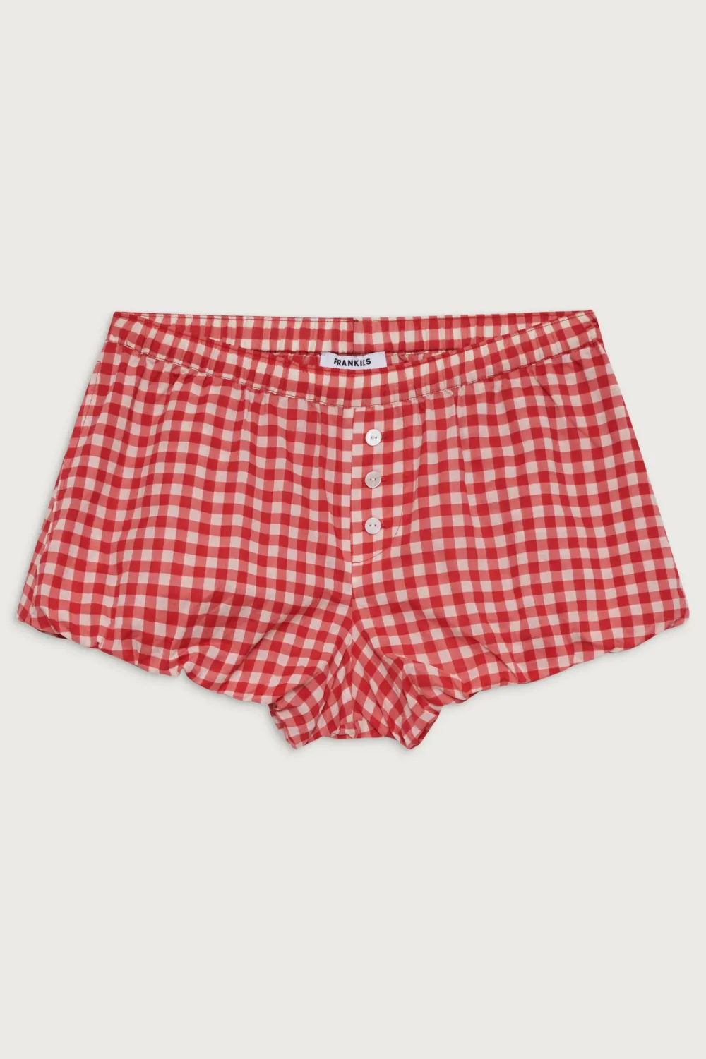 Bottoms^Frankies Bikinis Cider Gingham Bloomers Cherry Gingham