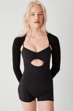 Active^Frankies Bikinis Clara Cutout Bodysuit Black