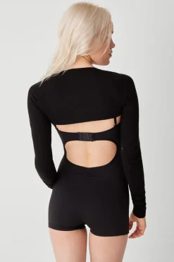 Active^Frankies Bikinis Clara Cutout Bodysuit Black