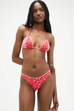 Tops|Bikinis^Frankies Bikinis Coastal Floral Micro Bikini Top Summer Flower
