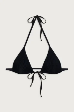 Tops|Bikinis^Frankies Bikinis Coastal Micro Triangle Bikini Top Black