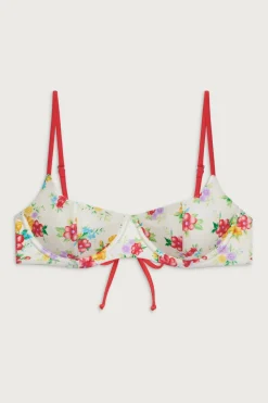 Tops|Bikinis^Frankies Bikinis Cola Shine Underwire Bikini Top Sweet Hibiscus