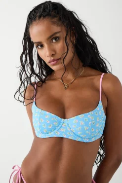 Tops|Bikinis^Frankies Bikinis Cola Underwire Balconette Bikini Top Blue Hawaii
