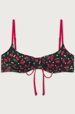 Tops|Bikinis^Frankies Bikinis Cola Underwire Balconette Bikini Top Cherry Hearts