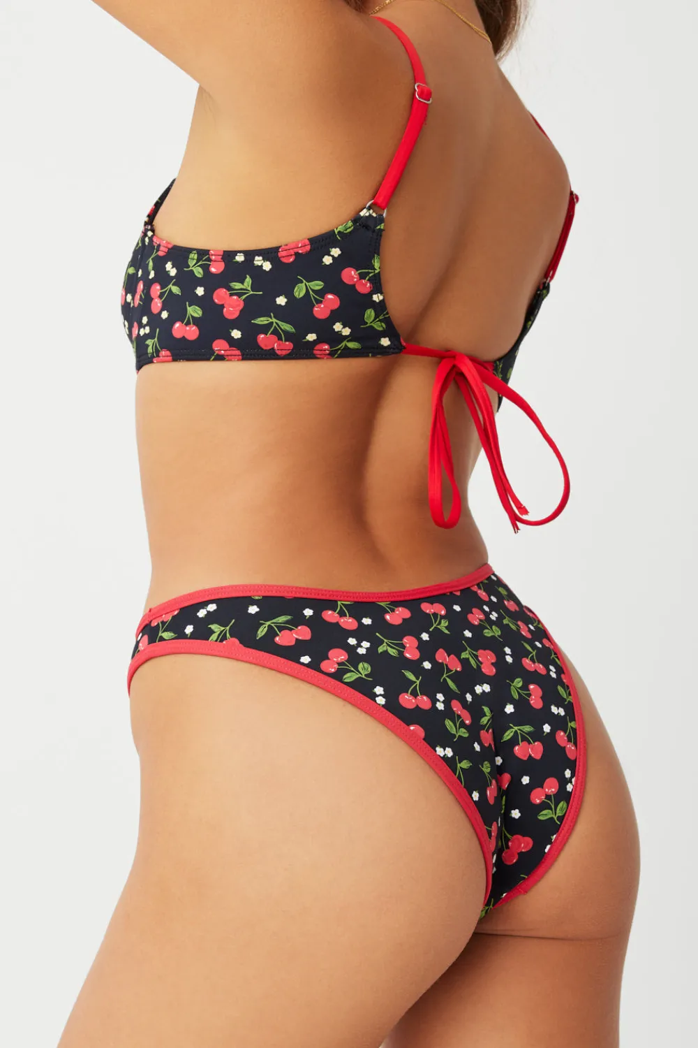 Tops|Bikinis^Frankies Bikinis Cola Underwire Balconette Bikini Top Cherry Hearts