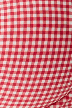 Tops|Bikinis^Frankies Bikinis Cola Underwire Balconette Bikini Top Ladybug Gingham