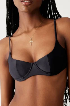 Tops|Bikinis^Frankies Bikinis Cola Underwire Bikini Top Black