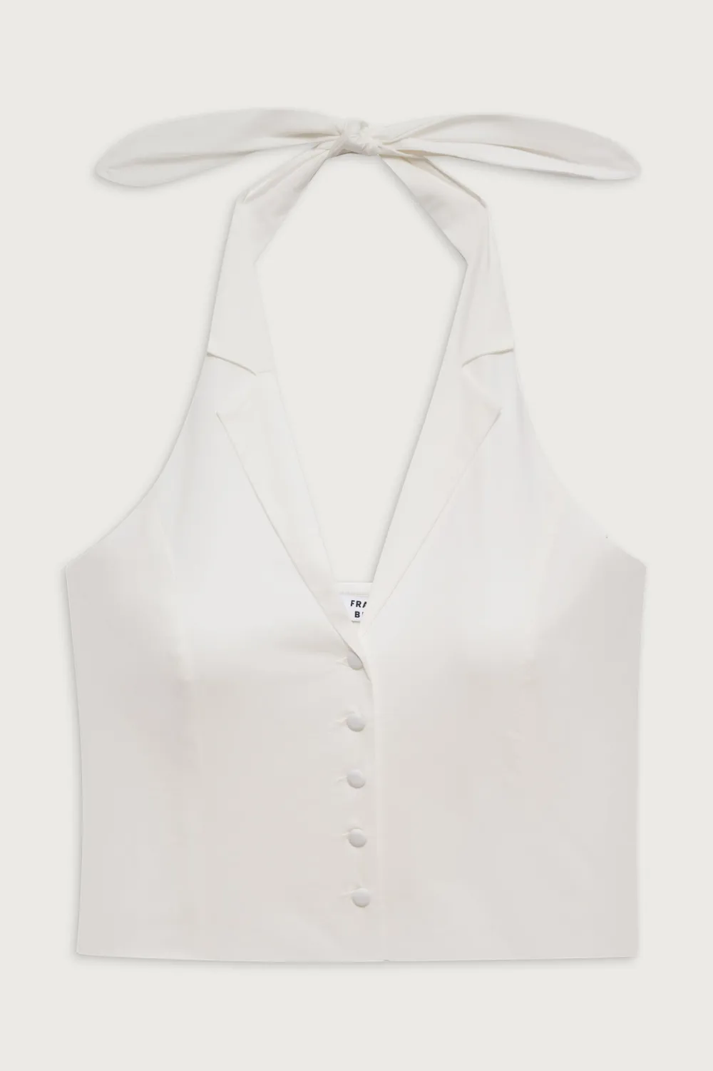 Tops|Matching Sets^Frankies Bikinis Cottage Halter Top White