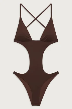 One Pieces^Frankies Bikinis Cruise Monokini One Piece Swimsuit Cinnamon
