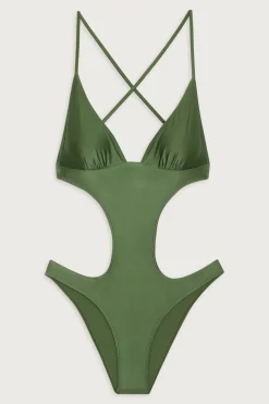 One Pieces^Frankies Bikinis Cruise Monokini One Piece Swimsuit Sea Moss