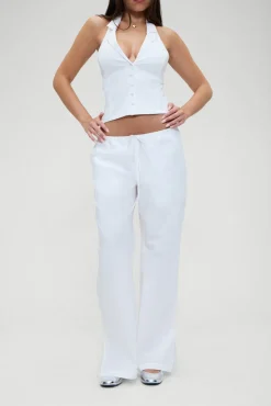 Bottoms|Matching Sets^Frankies Bikinis Daisy Low Rise Pant White