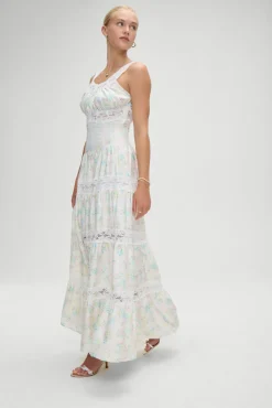 Dresses^Frankies Bikinis Dakota Floral Satin Maxi Dress French Riviera