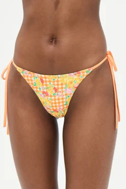 Bottoms|Bikinis^Frankies Bikinis Divine Floral Skimpy Bikini Bottom Marigold Gingham