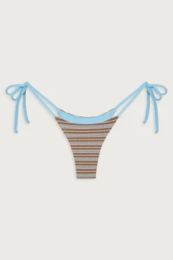 Bottoms|Bikinis^Frankies Bikinis Divine Striped Skimpy Bikini Bottom Ocean Stone