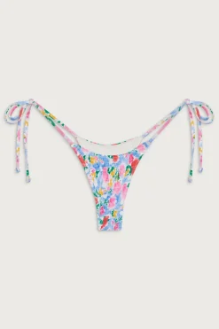 Bottoms|Bikinis^Frankies Bikinis Divine Tie Side Skimpy Bikini Bottom Painted Petals