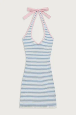 Dresses^Frankies Bikinis Dolly Knit Mini Dress Cloud Stripe