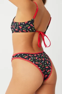 Bottoms|Bikinis^Frankies Bikinis Dove Classic Bikini Bottom Cherry Hearts