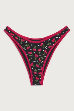 Bottoms|Bikinis^Frankies Bikinis Dove Classic Bikini Bottom Cherry Hearts