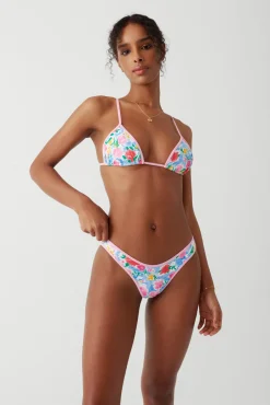 Bottoms|Bikinis^Frankies Bikinis Dove Classic Bikini Bottom Painted Petals