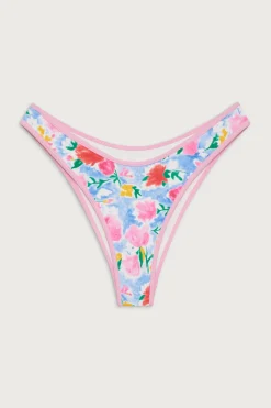 Bottoms|Bikinis^Frankies Bikinis Dove Classic Bikini Bottom Painted Petals