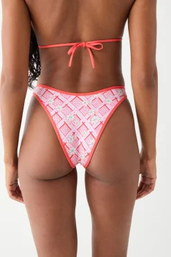 Bottoms|Bikinis^Frankies Bikinis Dove Classic Floral Bikini Bottom Red Rover