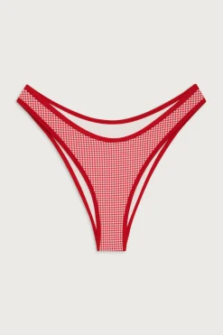 Bottoms|Bikinis^Frankies Bikinis Dove Classic Gingham Bikini Bottom Ladybug Gingham