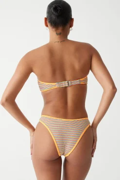 Bottoms|Bikinis^Frankies Bikinis Dove Striped Classic Bikini Bottom Hawaiian Sky