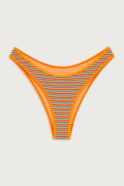 Bottoms|Bikinis^Frankies Bikinis Dove Striped Classic Bikini Bottom Hawaiian Sky