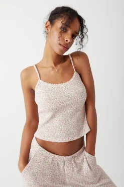 Tops^Frankies Bikinis Farmhouse Floral Waffle Camisole Baby Blanket