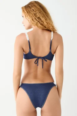 Tops|Bikinis^Frankies Bikinis Ford Underwire Balconette Bikini Top Blue Denim