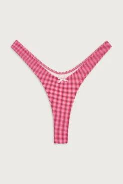 Bottoms|Bikinis^Frankies Bikinis Full Moon Micro Bikini Bottom Ladybug Gingham