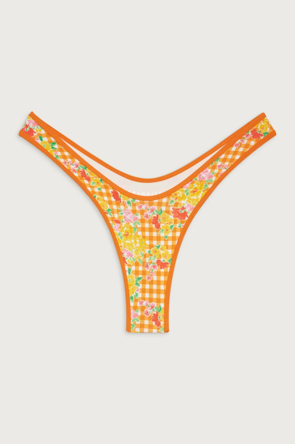 Bottoms|Bikinis^Frankies Bikinis Full Moon Micro Bikini Bottom Marigold Gingham